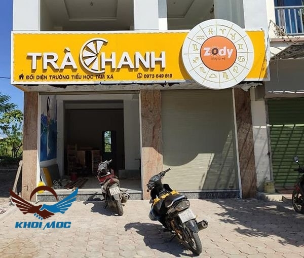 bảng hiệu tole cho tiệm trà sữa