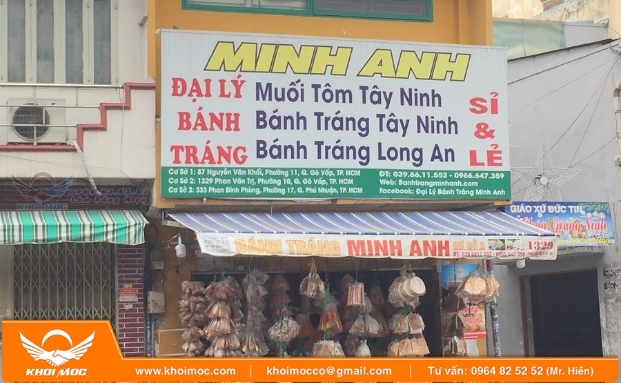 Chuỗi Bảng Hiệu Tiệm Bánh Tráng Tây Ninh m