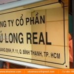 Bảng tên công ty inox ăn mòn 1a6s