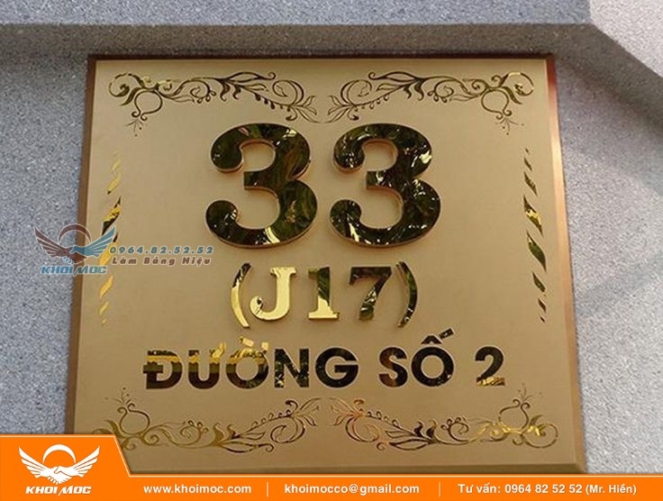 Bảng tên công ty inox ăn mòn 6a6s